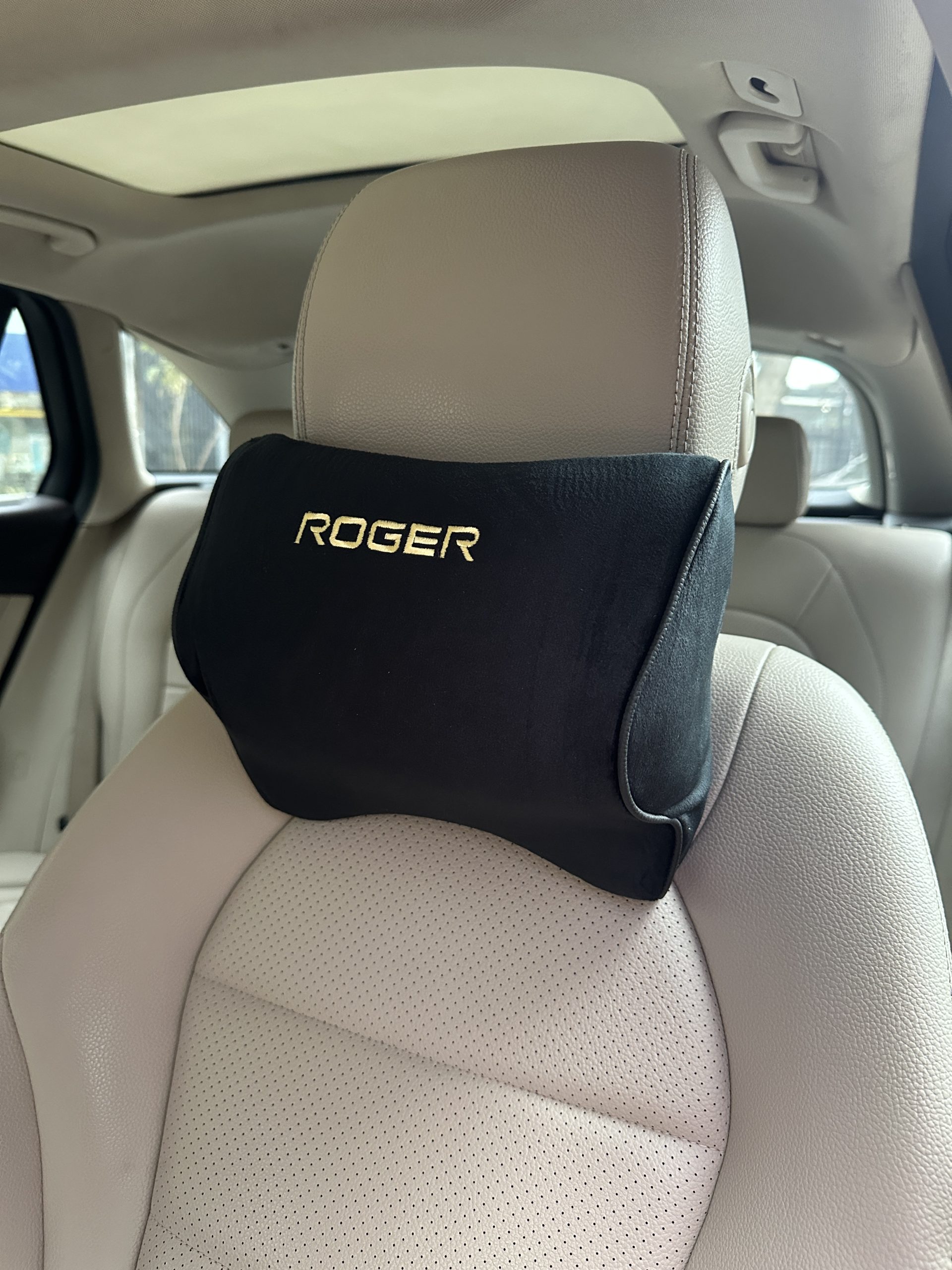 ROGER Car Headrest Pillow (Responsive Memory Foam)